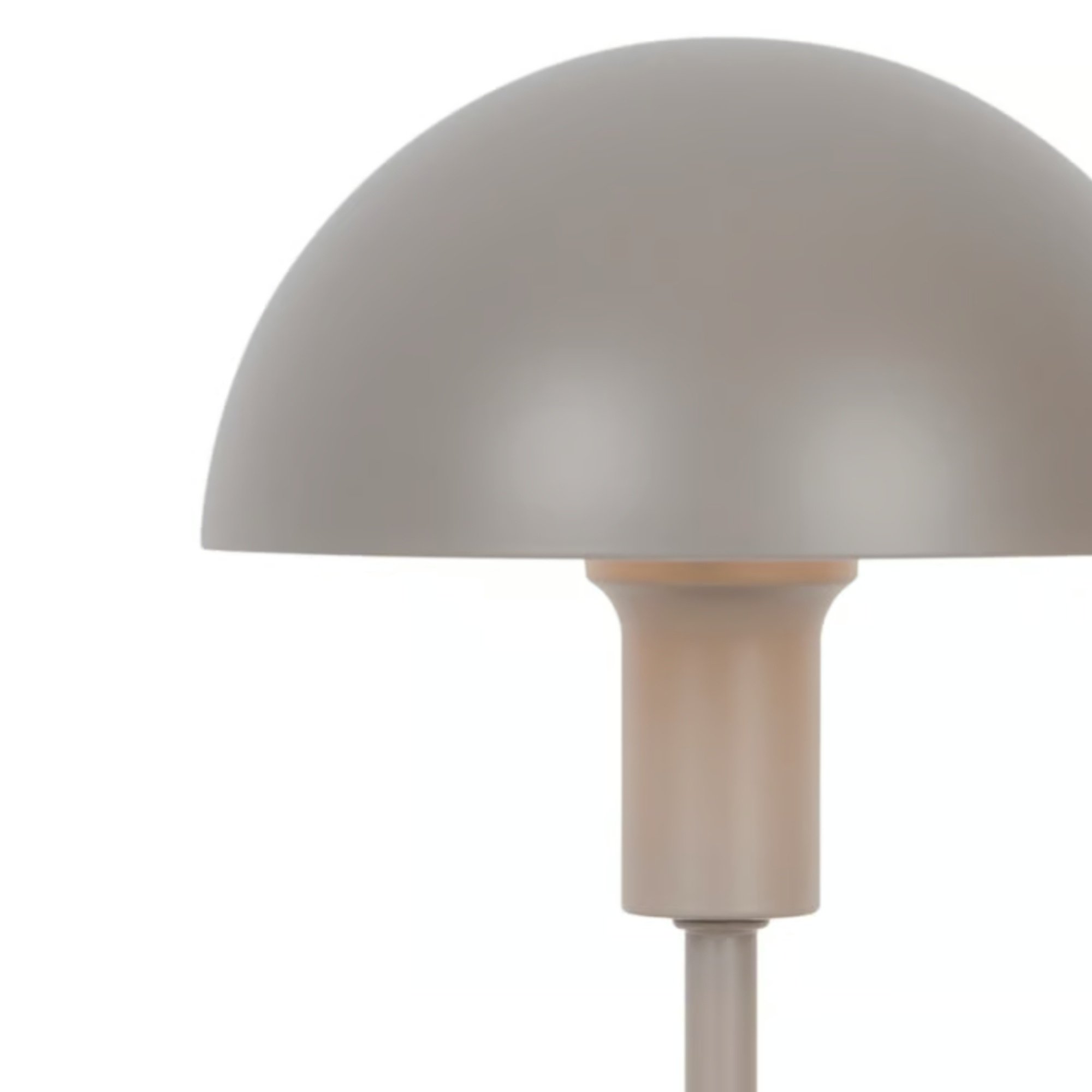 Lampa stołowa grzybek Ellen Mini metalowa, jasnobrązowa