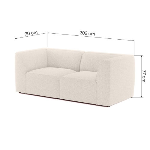Sofa modułowa Hugg, dwuosobowa