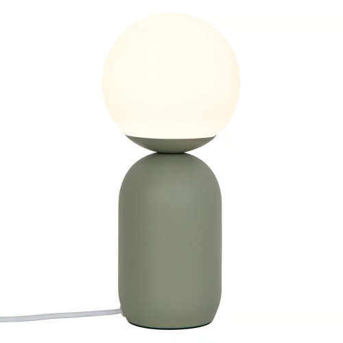 Lampa stołowa Notti szklana, zielona