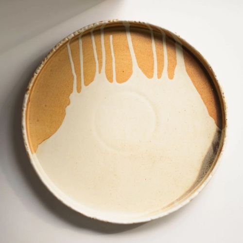 Talerz porcelanowy Samto, 28 cm, kremowy