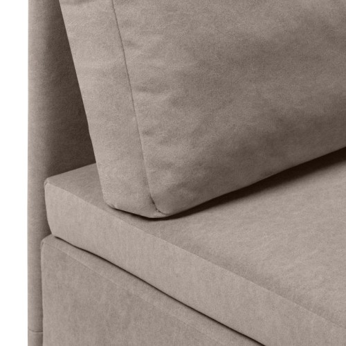 Sofa z funkcją spania i pojemnikiem Mido brązowa, welur