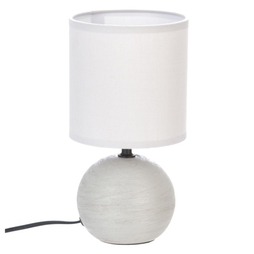 Lampa stołowa Timeo ceramiczna, jasnoszara