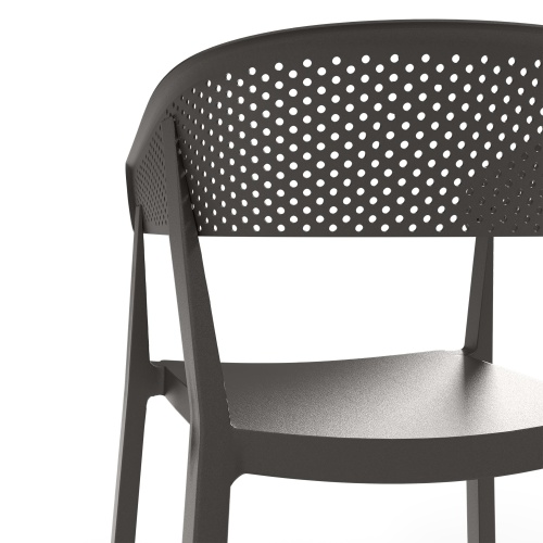 Zestaw ogrodowy Somero, stół + 6 krzeseł, czarny