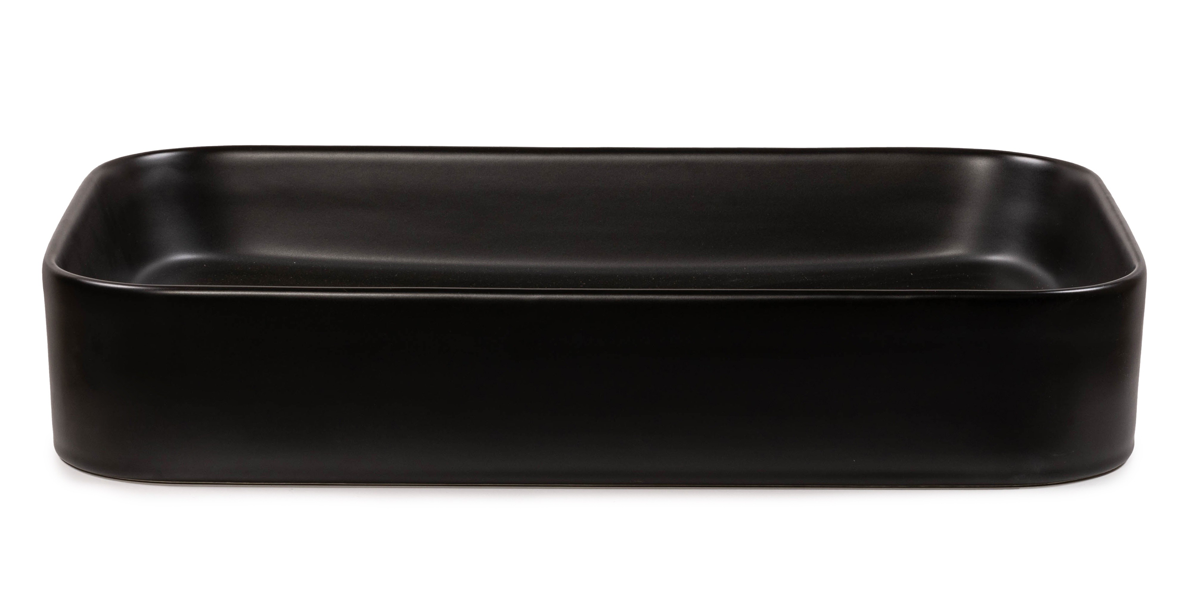 Umywalka nablatowa Carre 60 cm, czarna