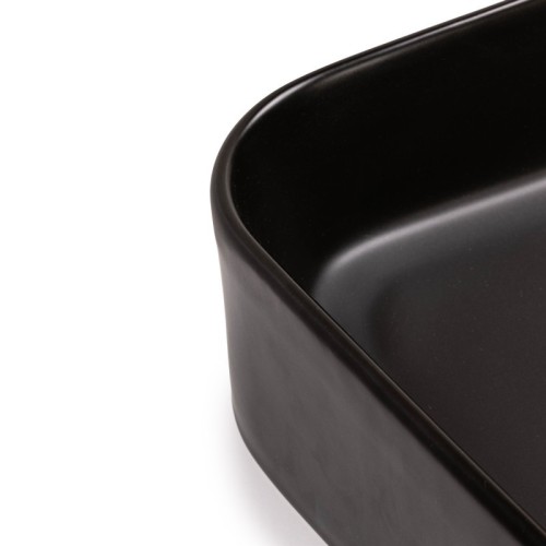 Umywalka nablatowa Carre 60 cm, czarna