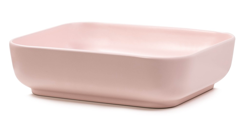 Umywalka nablatowa Rosado 50 cm, różowa