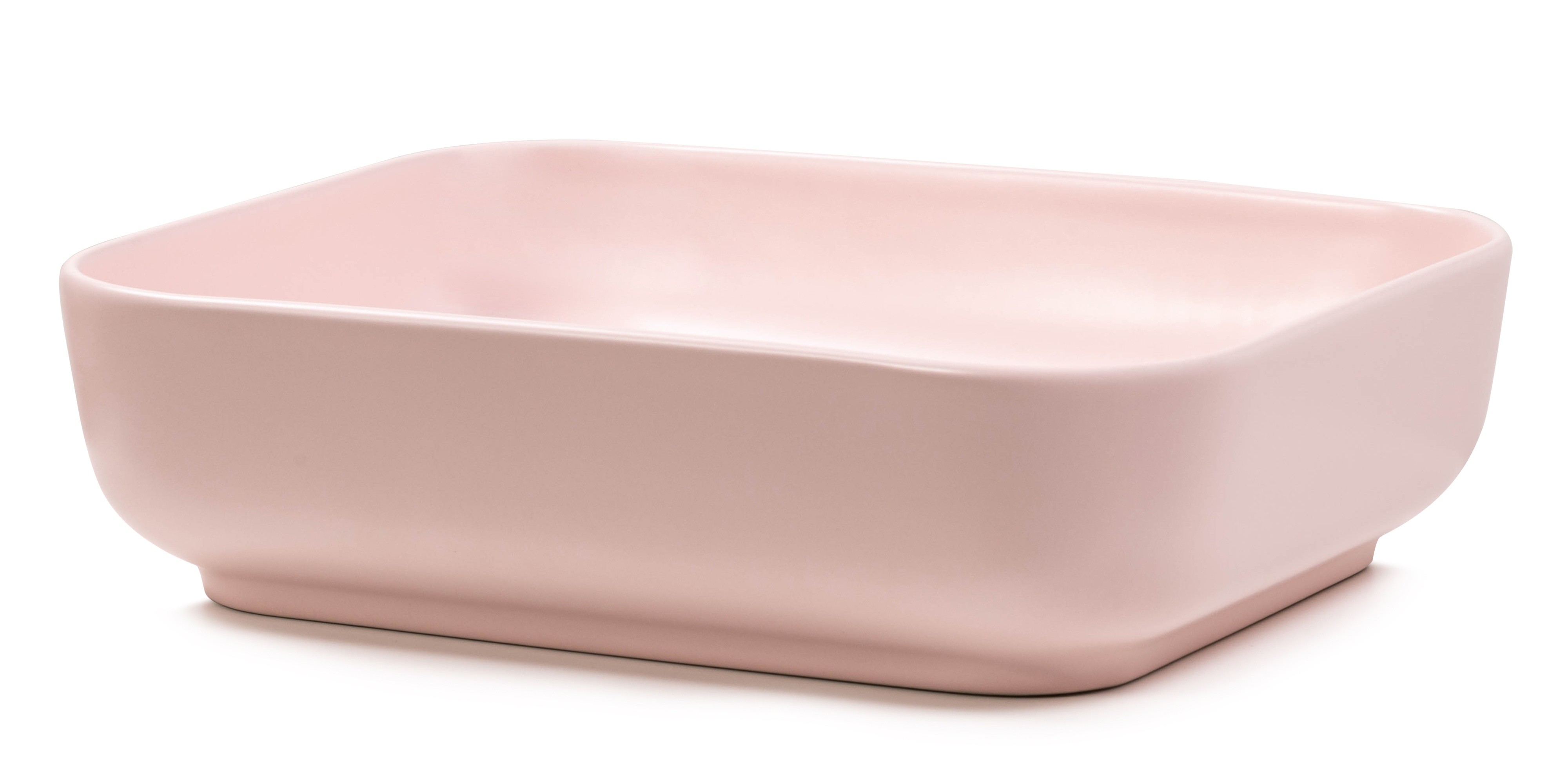 Umywalka nablatowa Rosado 50 cm, różowa