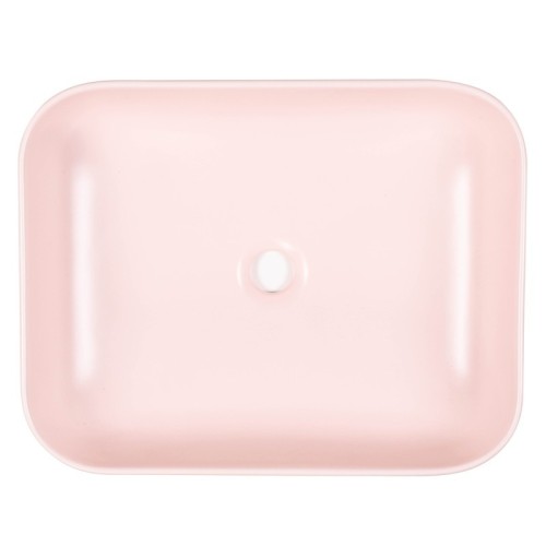 Umywalka nablatowa Rosado 50 cm, różowa