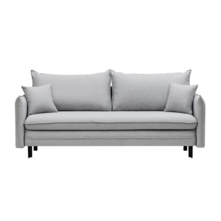 Sofa z funkcją spania i pojemnikiem Notti, szara