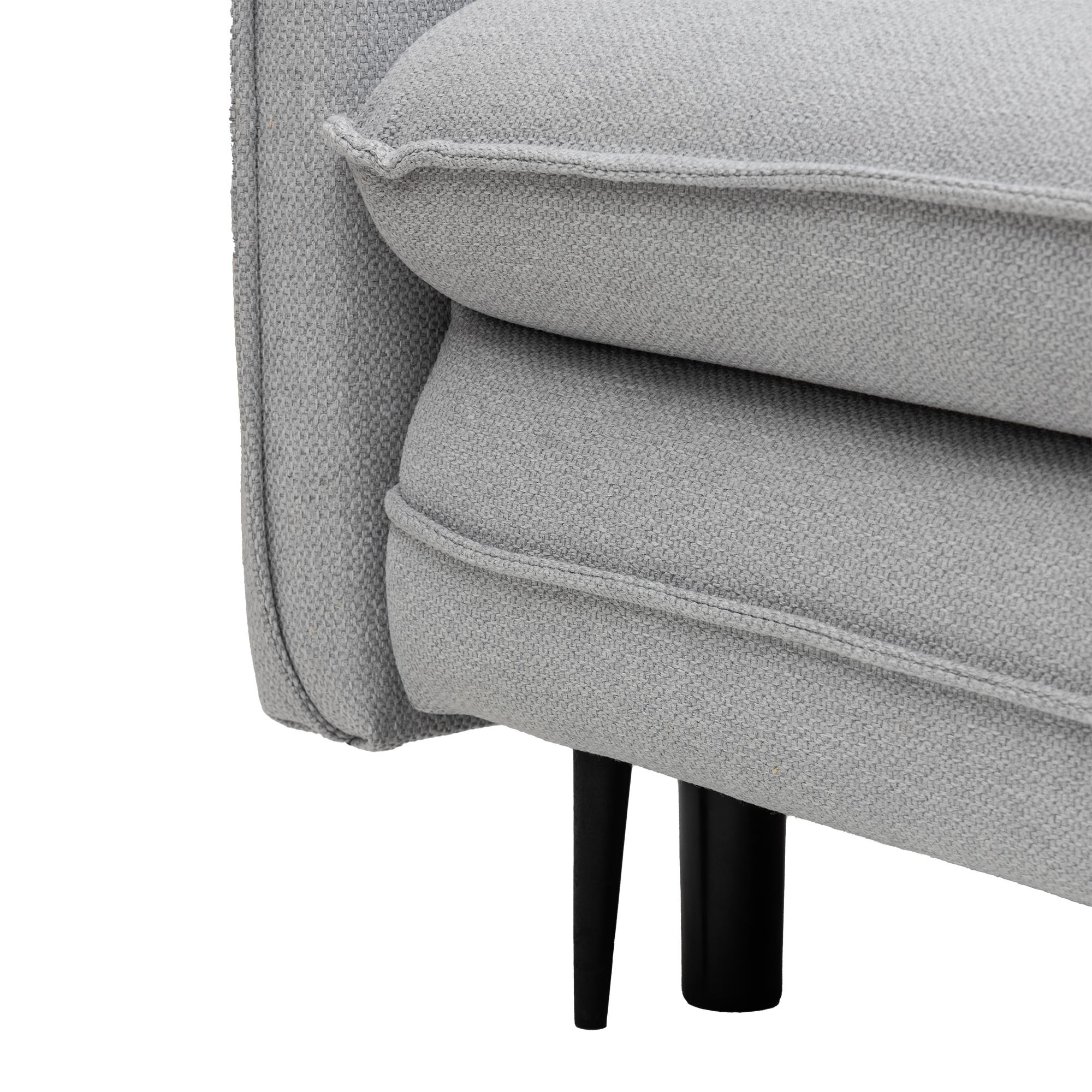 Sofa z funkcją spania i pojemnikiem Notti, szara