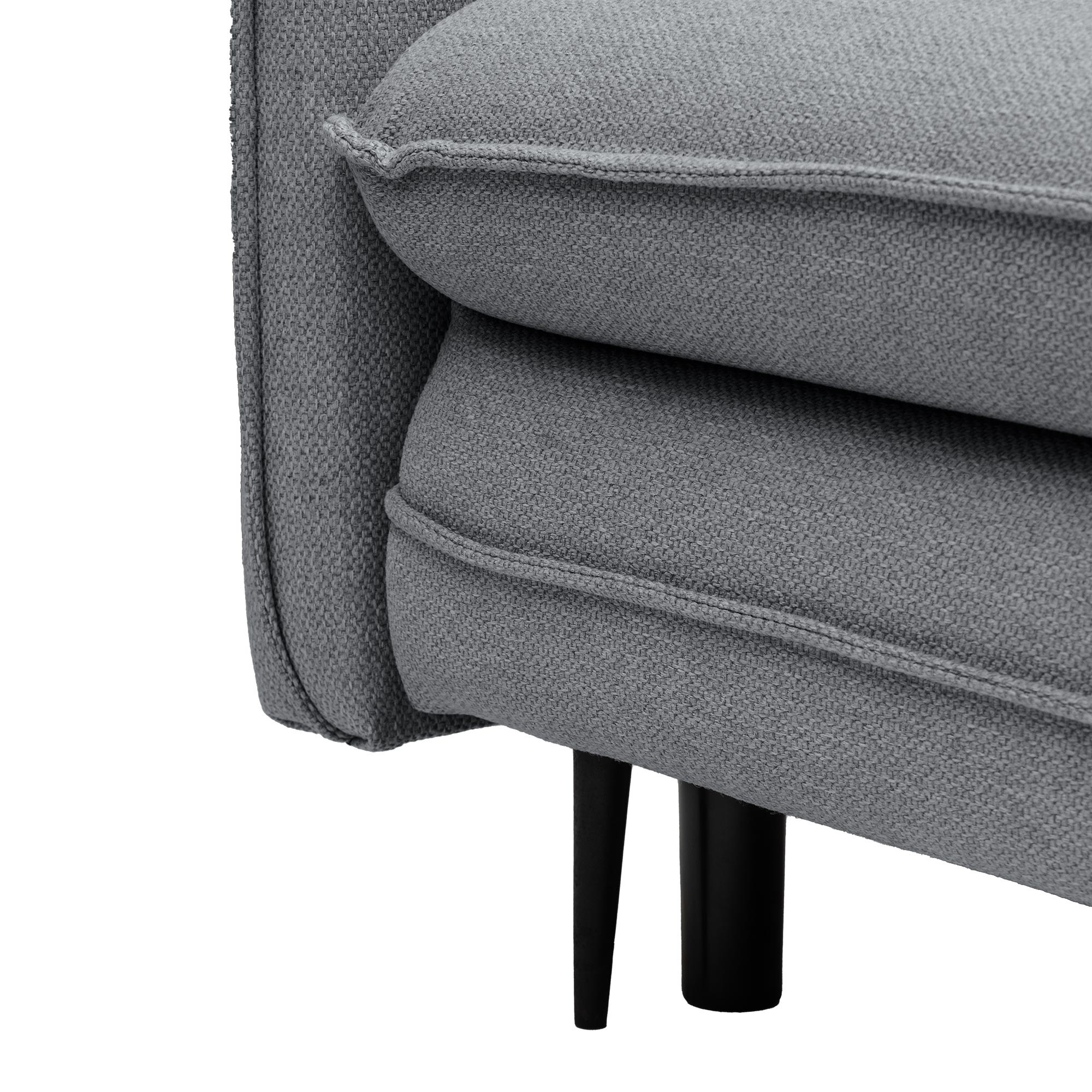 Sofa z funkcją spania i pojemnikiem Notti, ciemnoszara