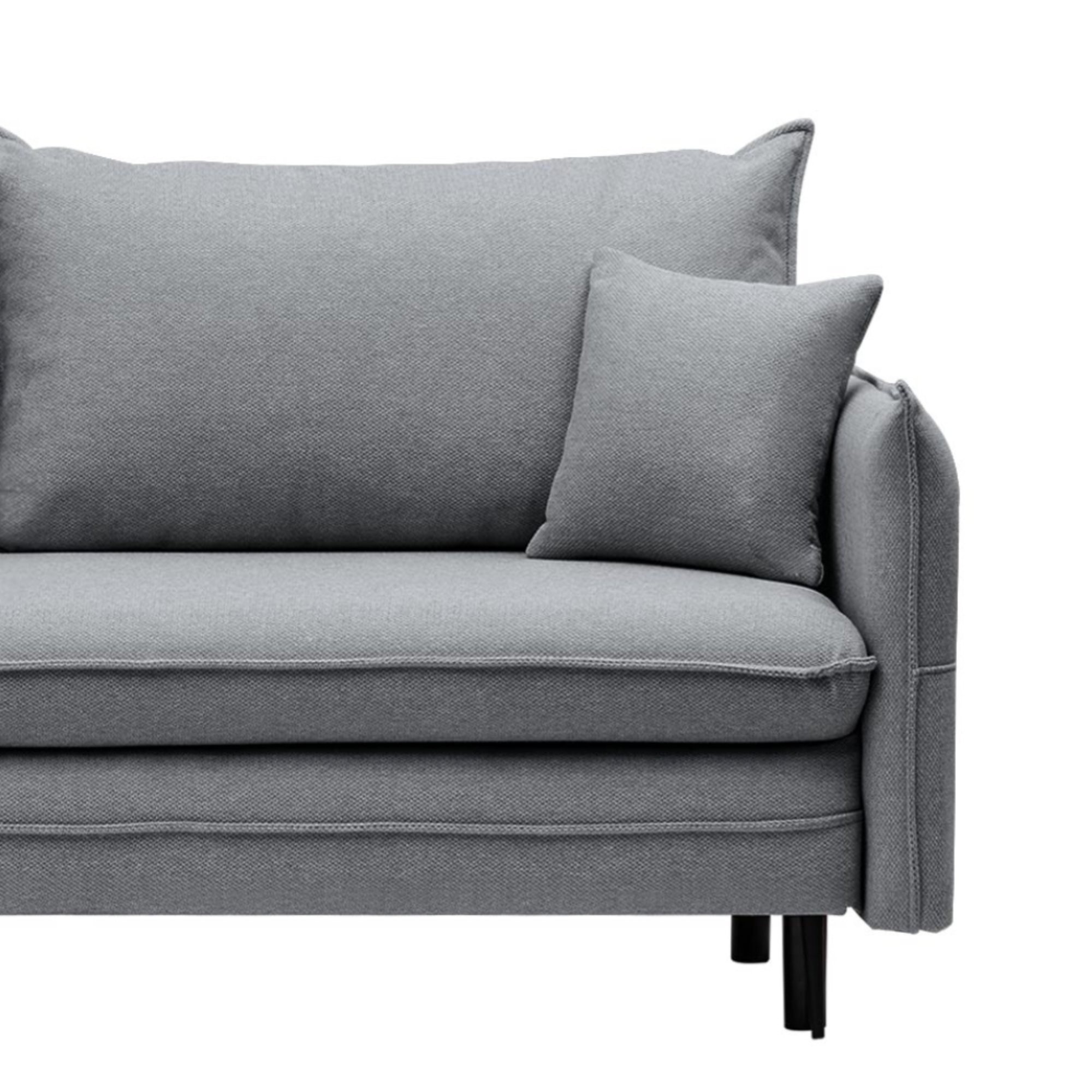 Sofa z funkcją spania i pojemnikiem Notti, ciemnoszara