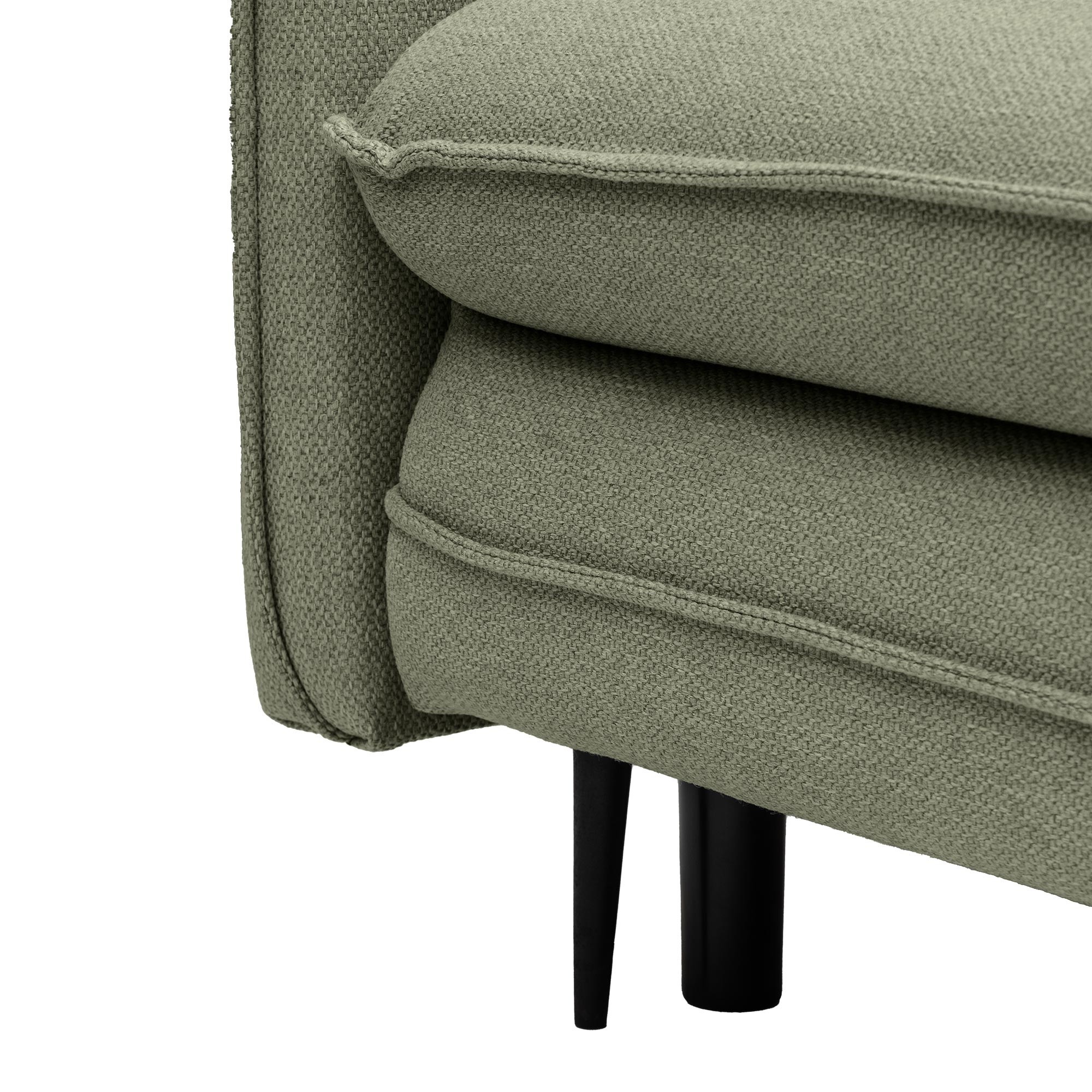 Sofa z funkcją spania i pojemnikiem Notti, zielona