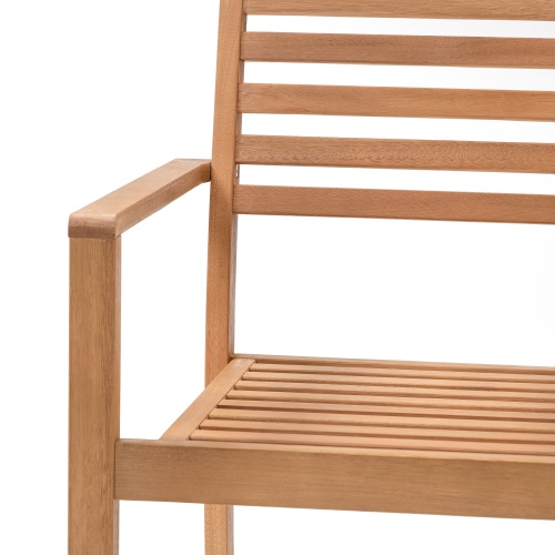 Krzesło ogrodowe Familis, teak look, drewno eukaliptusowe