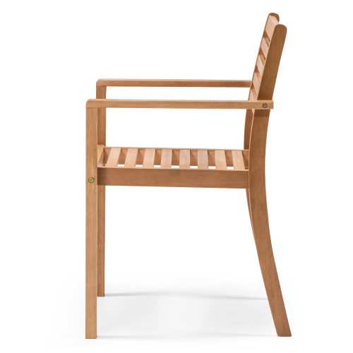Krzesło ogrodowe Familis, teak look, drewno eukaliptusowe