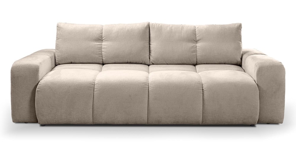 Sofa z funkcją spania i pojemnikiem Soho, beżowa