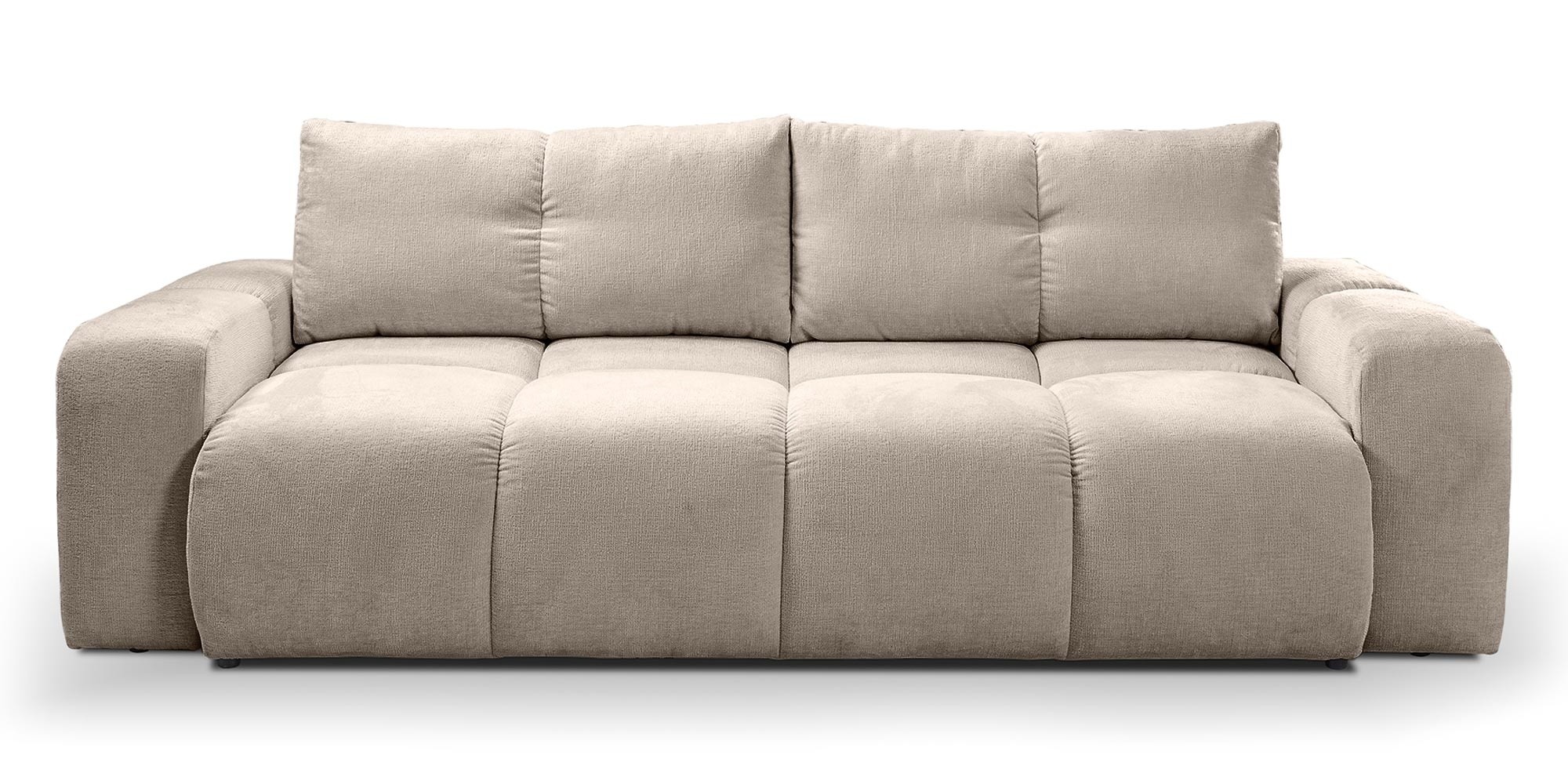 Sofa z funkcją spania i pojemnikiem Soho, beżowa