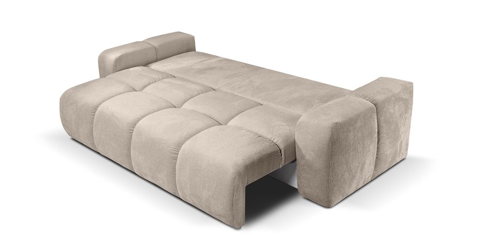 Sofa z funkcją spania i pojemnikiem Soho, beżowa