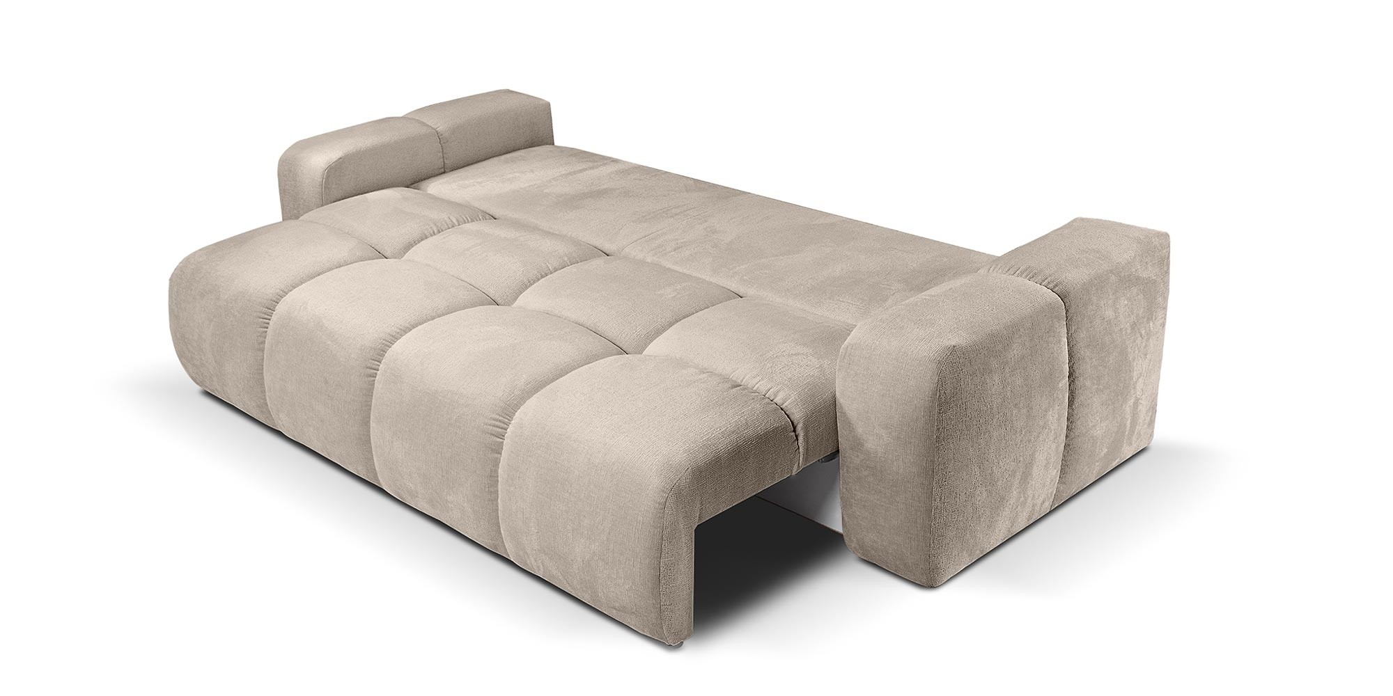Sofa z funkcją spania i pojemnikiem Soho, beżowa