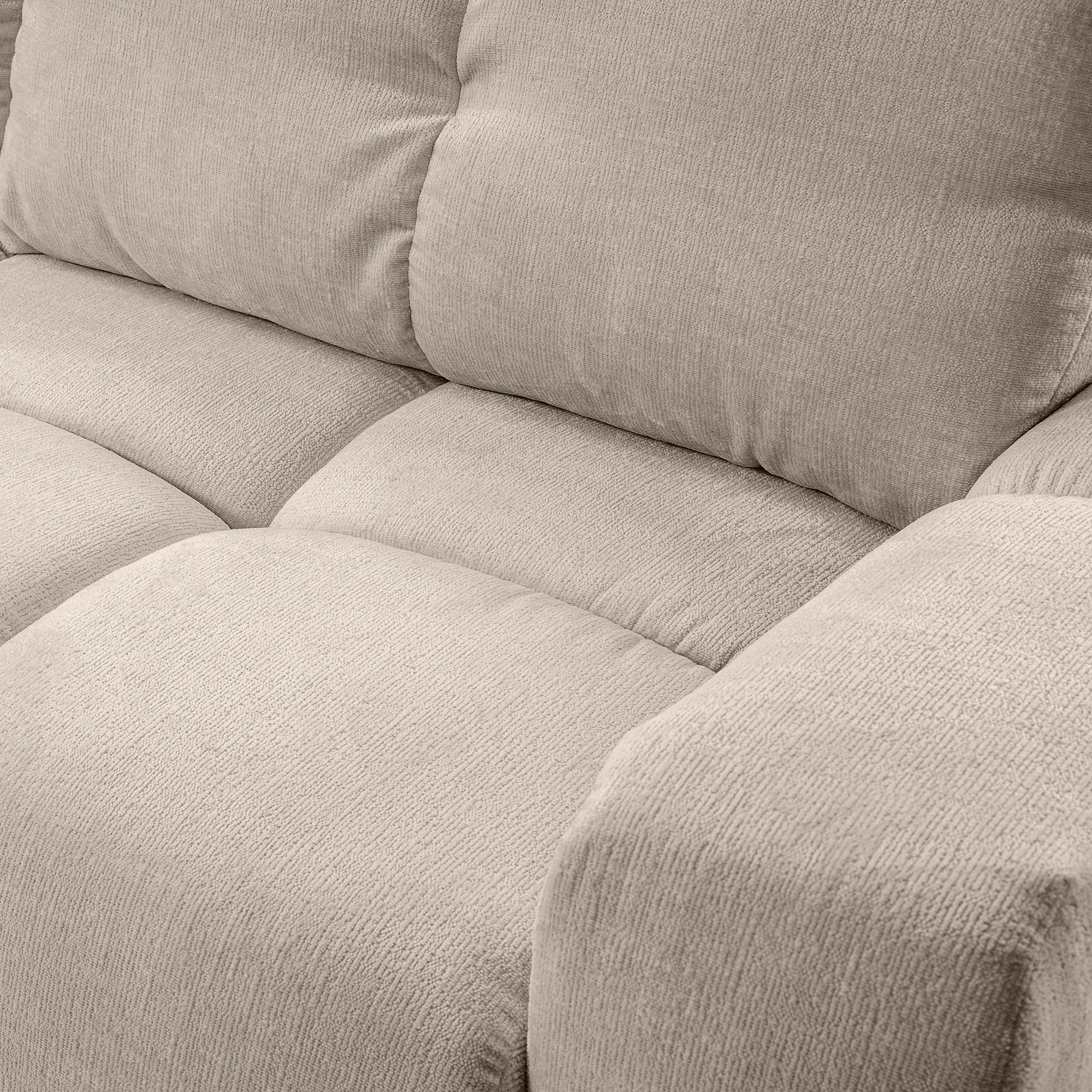 Sofa z funkcją spania i pojemnikiem Soho, beżowa