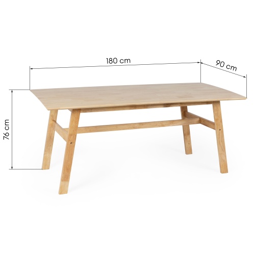 Stół Lingo 180x90x76 cm drewniany