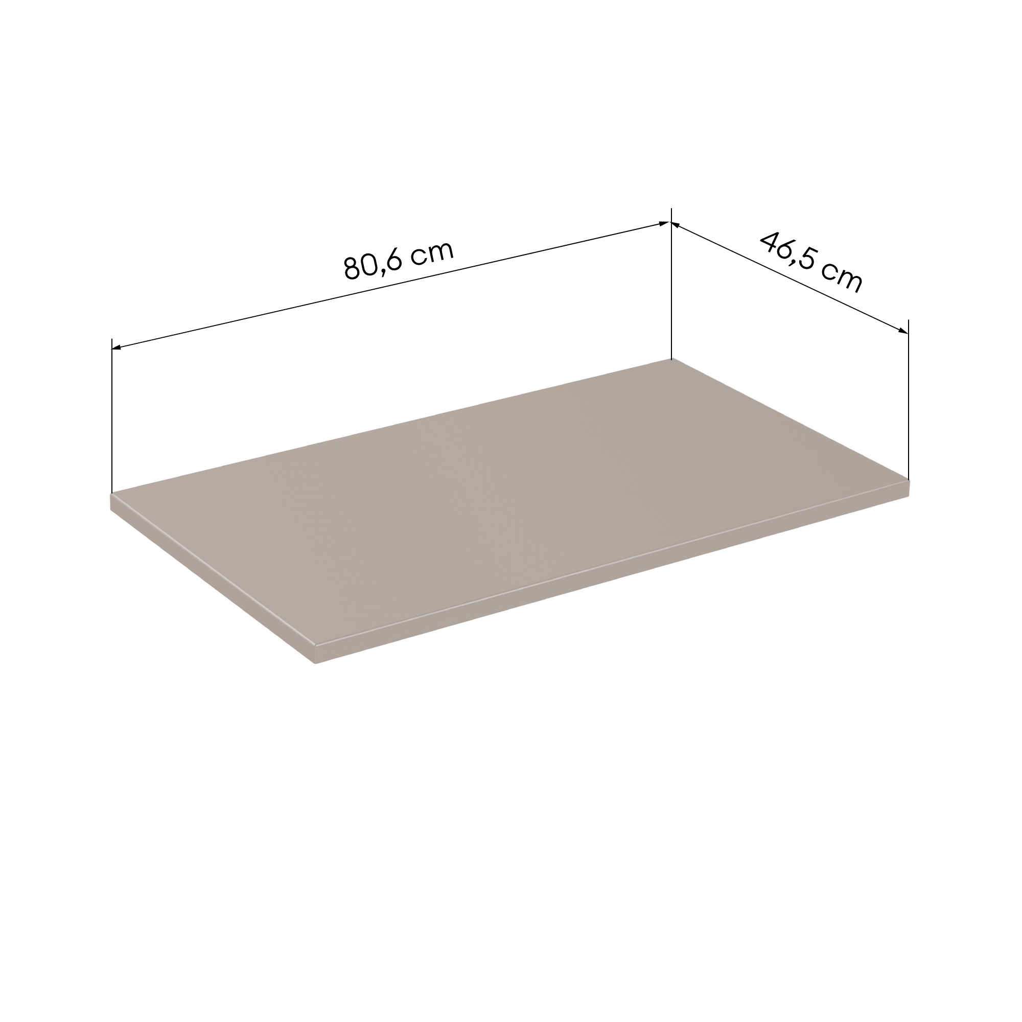 Blat łazienkowy Casad 80 cm, kaszmir