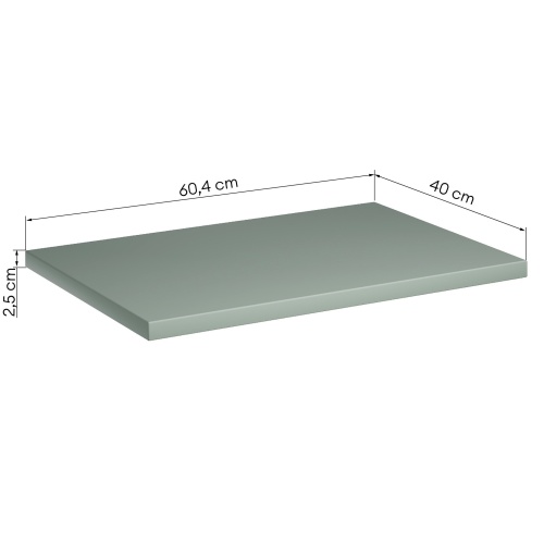 Blat łazienkowy Sagee 60 cm, szałwiowy