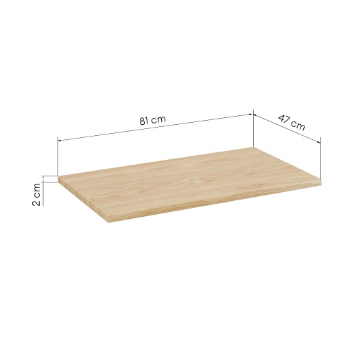 Blat łazienkowy Cristal 80 cm, dąb olejowany