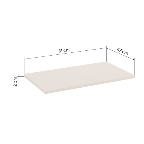 Blat łazienkowy Cristal 80 cm, kaszmir