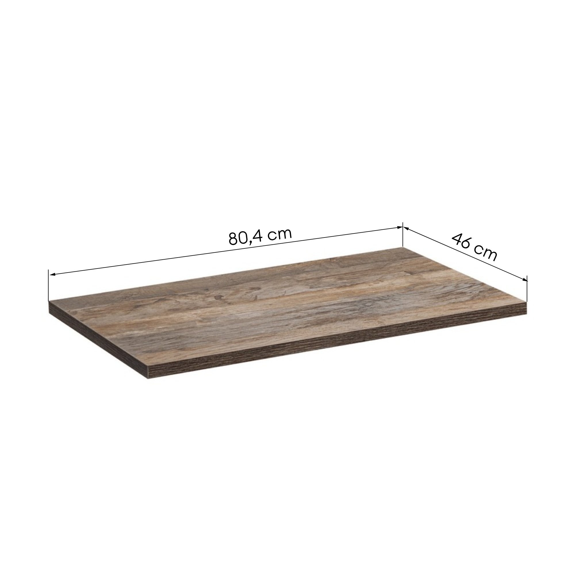 Blat łazienkowy Santa Fe Oak 80 cm dąb