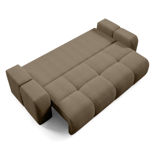 Sofa rozkładana z pojemnikiem Soho, brązowa