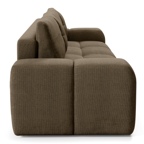 Sofa rozkładana z pojemnikiem Soho, brązowa