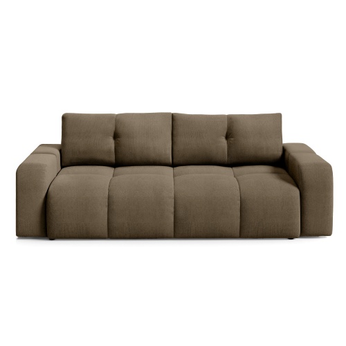 Sofa rozkładana z pojemnikiem Soho, brązowa
