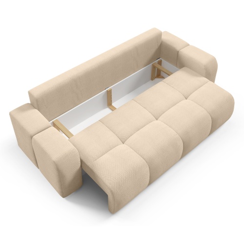 Sofa rozkładana z pojemnikiem Soho, beżowa
