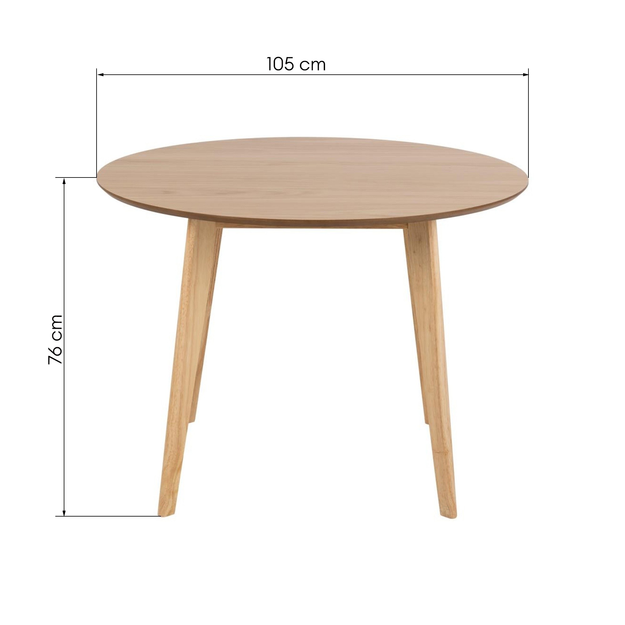Stół do jadalni Roxby 105 cm dąb