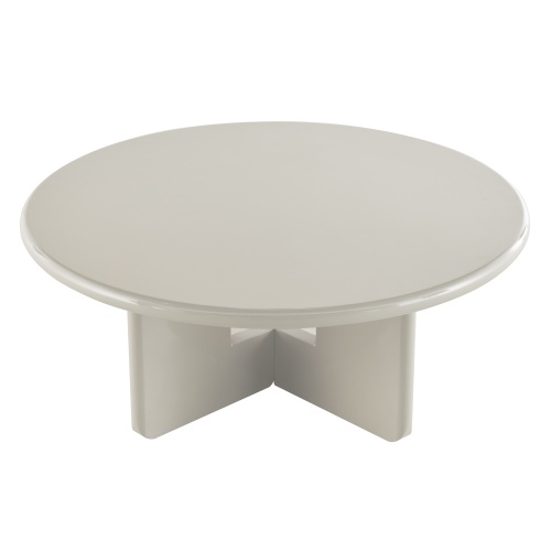 Stolik kawowy Vinto 80 cm, beżowy, glossy