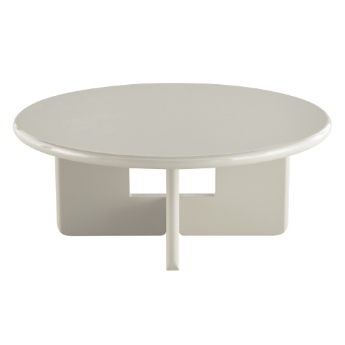 Stolik kawowy Vinto 80 cm, beżowy, glossy