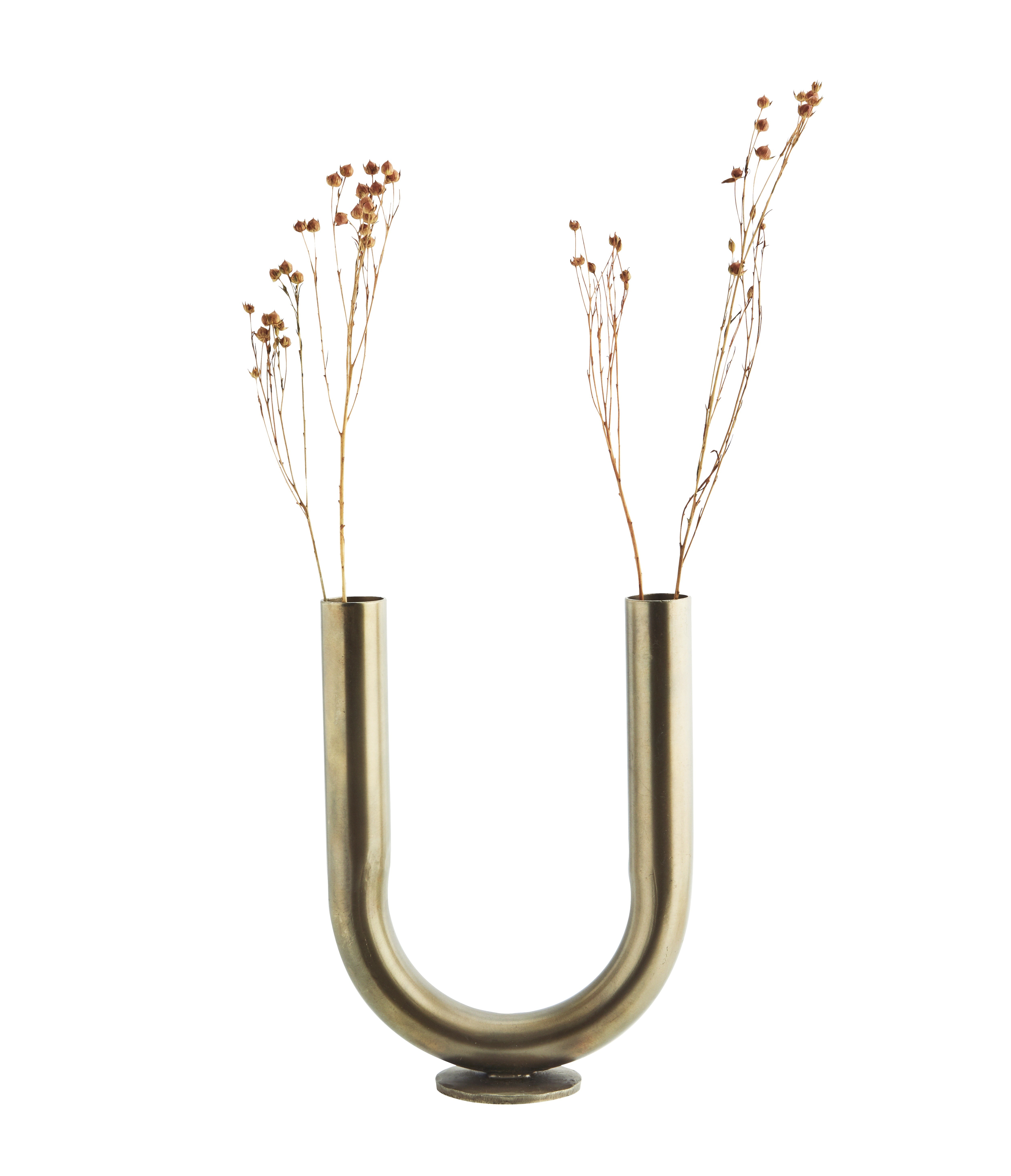 Wazon żelazny Balvi, 24 cm, mosiężny