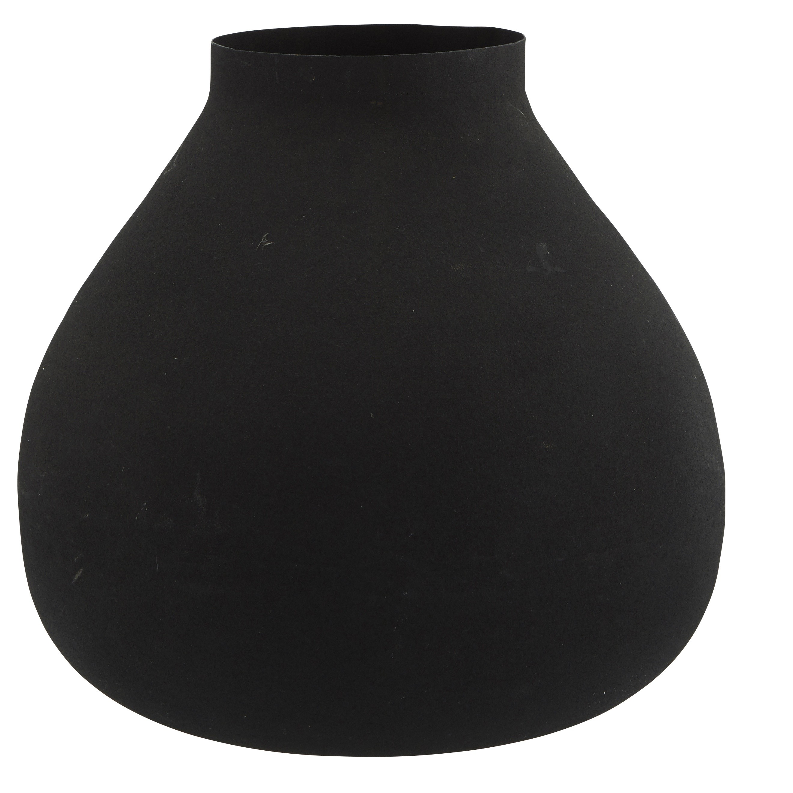Wazon żelazny 24 cm czarny mat