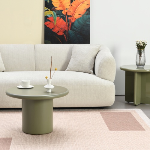 Stolik kawowy Arce 60 cm, zielony, matowy