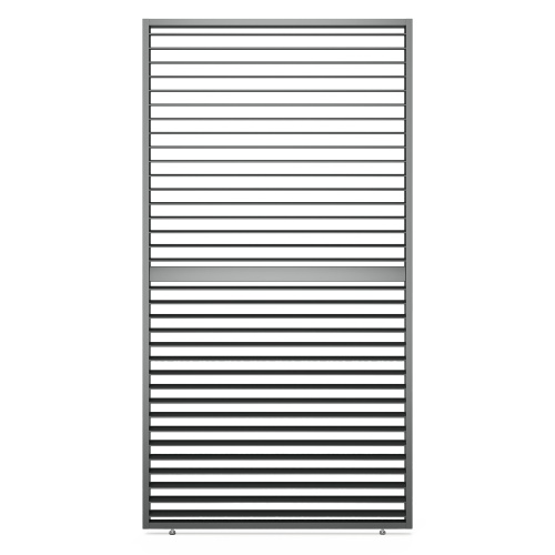 Panel żaluzjowy, ruchomy 130 cm do boku pergoli, antracytowy, poziomy