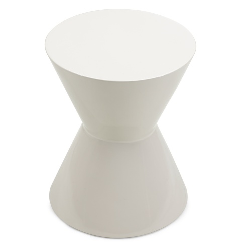 Stolik boczny Sula 36 cm, szarobeżowy, glossy