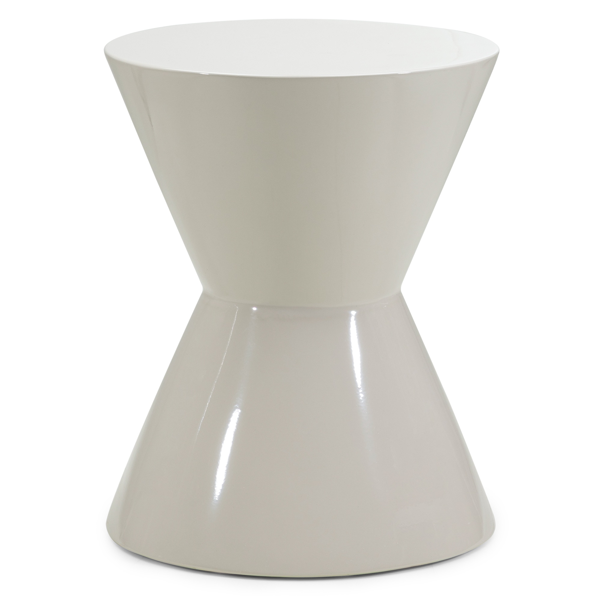 Stolik boczny Sula 36 cm, szarobeżowy, glossy