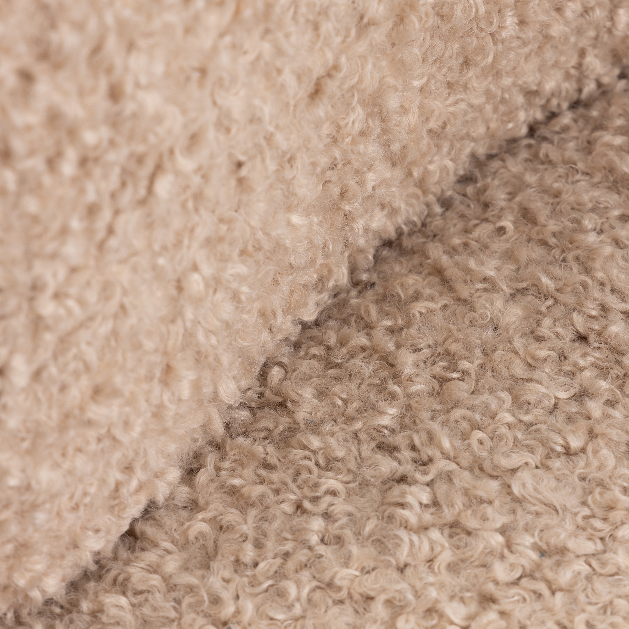 Obrotowy fotel Dream, beżowy, boucle
