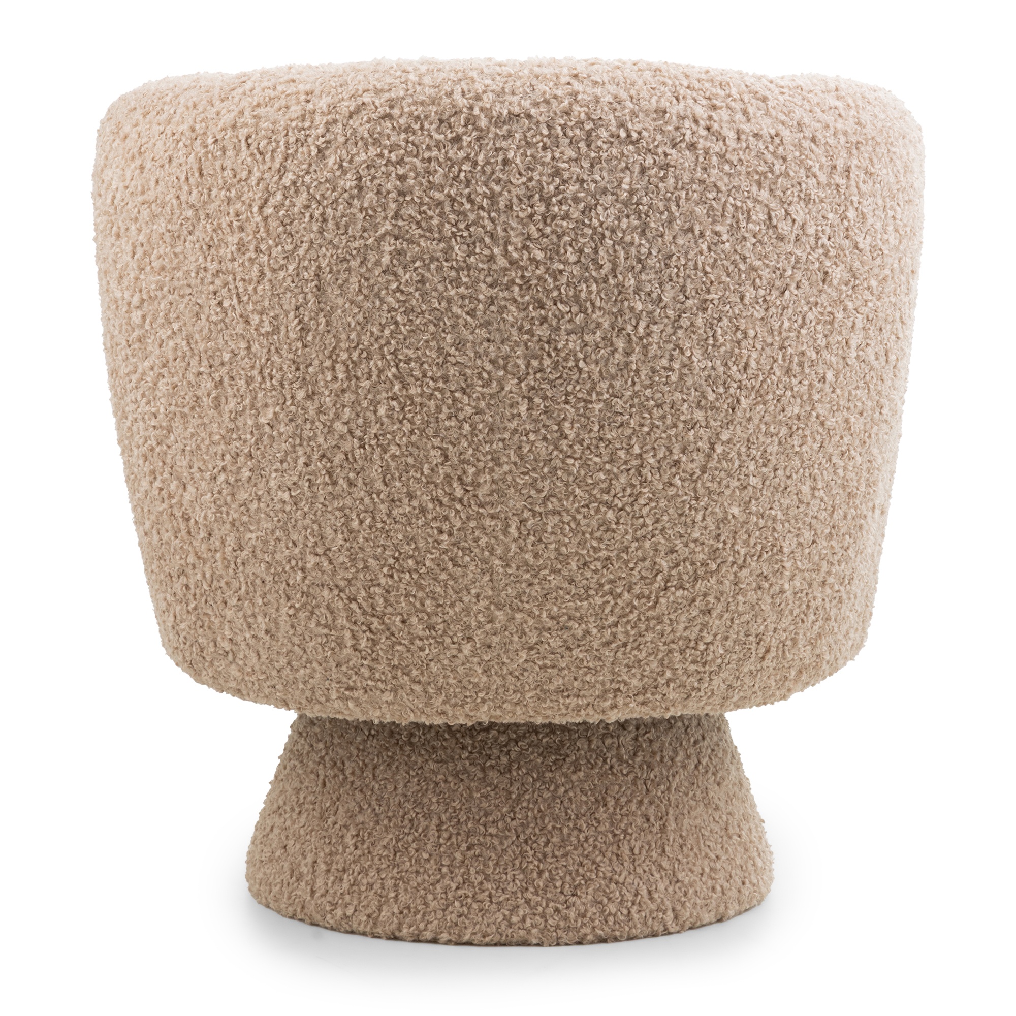 Obrotowy fotel Dream, beżowy, boucle