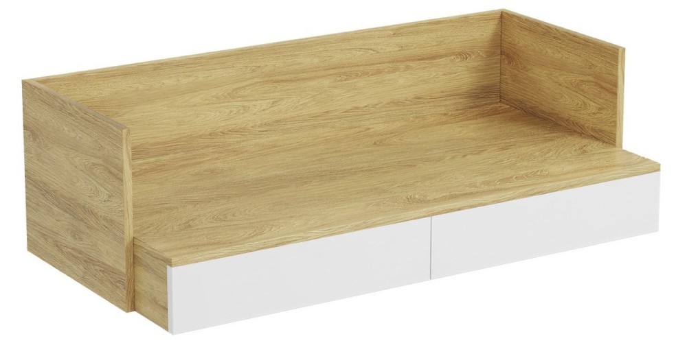 Biurko modułowe Mobius 2S hikora naturalna/białe
