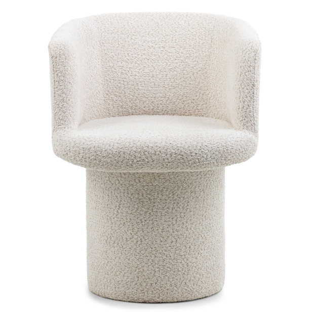 Fotel obrotowy Hako boucle, kremowy