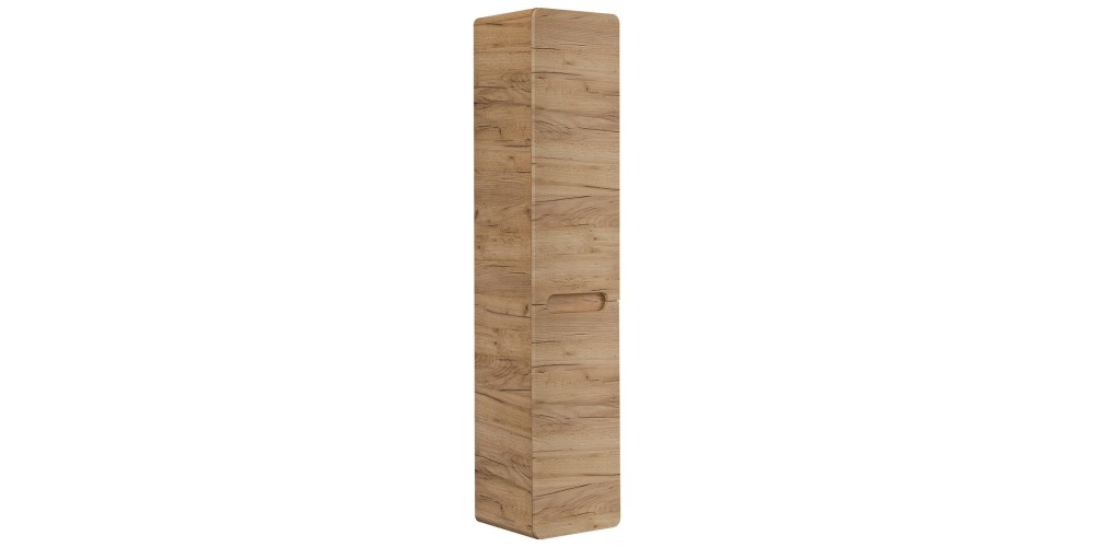 Szafka łazienkowa słupek Aruba 170 cm z koszem na pranie dąb craft złoty