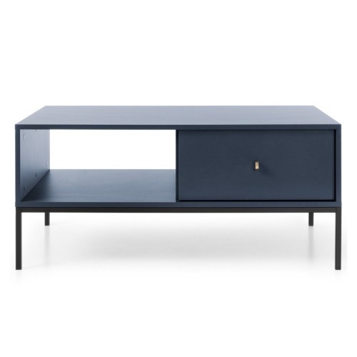 Stolik kawowy Mono 103 cm z 2 szufladami granatowy