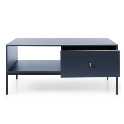 Stolik kawowy Mono 103 cm z 2 szufladami granatowy